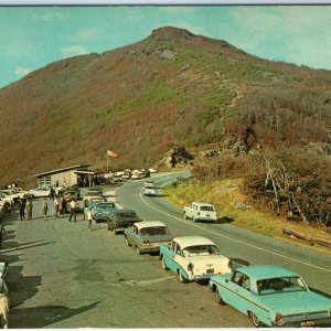 1964 Western NC Craggy Gardens Blue Ridge Parkway Cars Aerial Chrome Photo A144