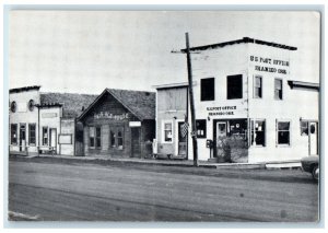 c1910 U.S. Post Office Building Door Entrance Street Shaniko Oregon OR Postcard