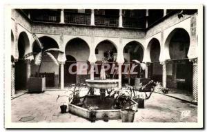 Algiers Old Postcard Interior of a Moorish house