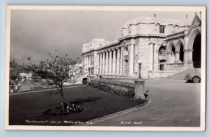 Wellington New Zealand Postcard Parliament House c1930's Vintage RPPC Photo
