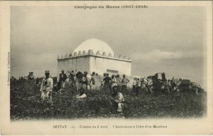 CPA AK MAROC SETTAT L'Ambulance a l'abri d'un Marabout (31596)