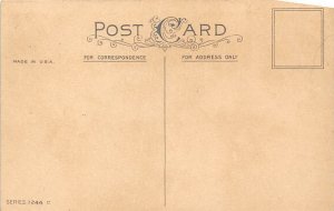 A Happy Christmas Snow Skiing Postcard