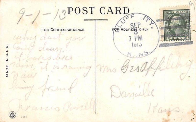 If they call this a dry town God help the wetlands 1913