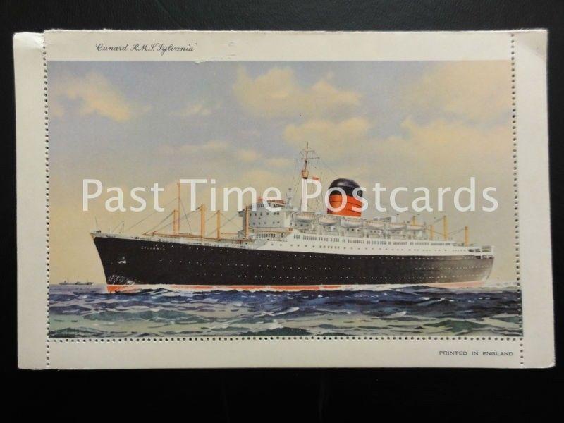 c1950's - Unused Ships Letter Postcard - Cunard R.M.S. Sylvania