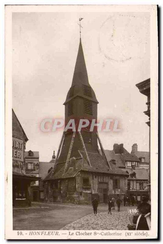 Old Postcard Honfleur Sainte Catherine Bell