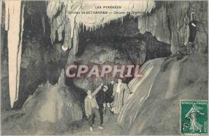 Postcard Ancient Caves of Betharram The Pyrenees Decors Stalactites