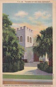 Florida Tarpon Springs Church Of The Good Shepherd Home Of The Inness Paintin...