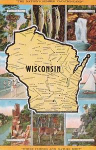 Wisconsin Map & Multi Views