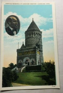 VINTAGE UNUSED PENNY POSTCARD GARFIELD MONUMENT @ LAKEVIEW CEM. CLEVELAND.OHIO