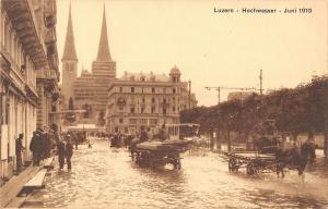 BR73665  chariot  luzern hochwasser juni 1910 flood  switzerland