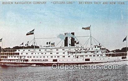 Hudson Navigation Company Citizens Line Troy & New York USA Ship Unused 