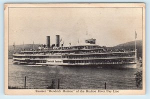 HUDSON RIVER, NY ~ Steam Ship HENDRICK HUDSON  c1920s Excursion Postcard