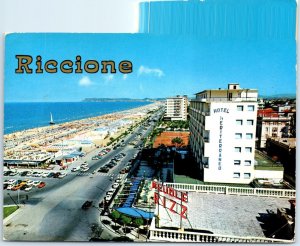 Postcard - General view of the beach - Riccione, Italy