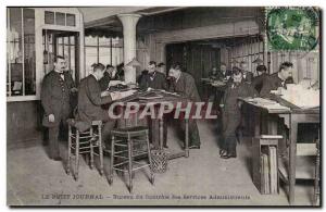 Paris Old Postcard Le Petit Journal controls Office of Administrative Service...