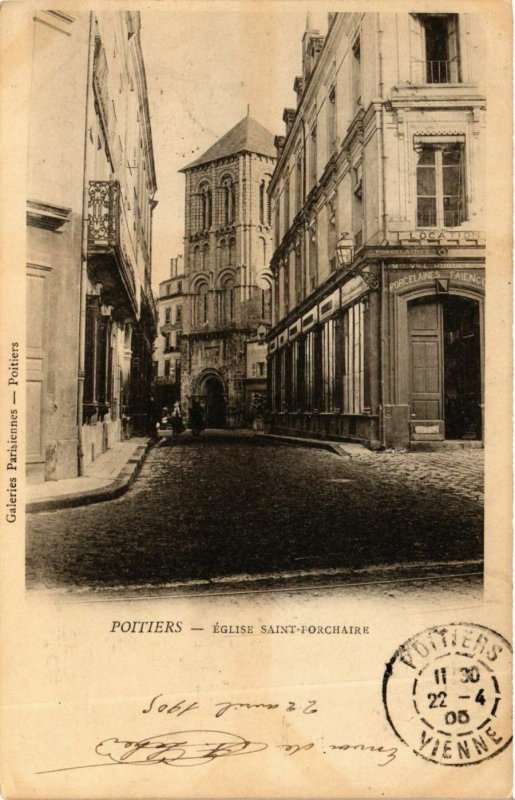 CPA VIENNE POITIERS Église St-Porchaire (982876)