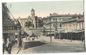 Postcard Wellesley Street Auckland New Zealand