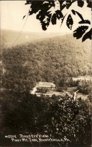 Fayetteville Pennsylvania PA Bird's Eye View Real Photo Vintage Postcard