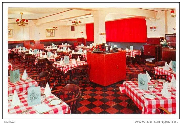 Dining Area, Martin's Restaurant, New Carlton Hotel, Montreal, Quebec, Canada...