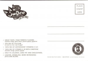 Jui2ce Juice Bar Blend Retro Advertising Postcard