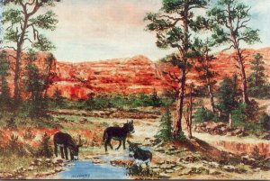 Arizona Red Rock Country Sedona Original Oil Painting By William Mewhinney