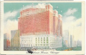 US  used. The Palmer House, Chicago, Illinois.  Stamp #804. Mailed 1946.