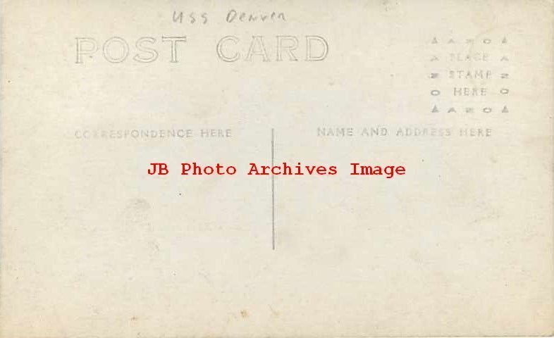 US Navy, USS Denver? Unknown Location, Trimmed