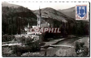 Modern Postcard Lourdes The Bosilique Gave New Bridges and inaugurated March ...