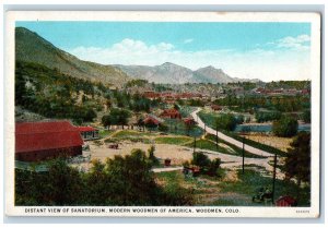 c1920's Distant View Sanatorium Modern Woodmen Of America Colorado CO Postcard