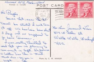 Quidi Vidi Gut St. Johns NL Newfoundland c1959 CW Hawley Litho Postcard H45