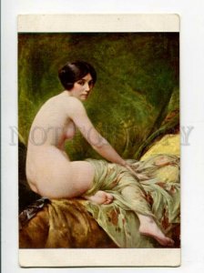 3107558 NUDE Young Woman on Sofa by PENOT vintage SALON PC