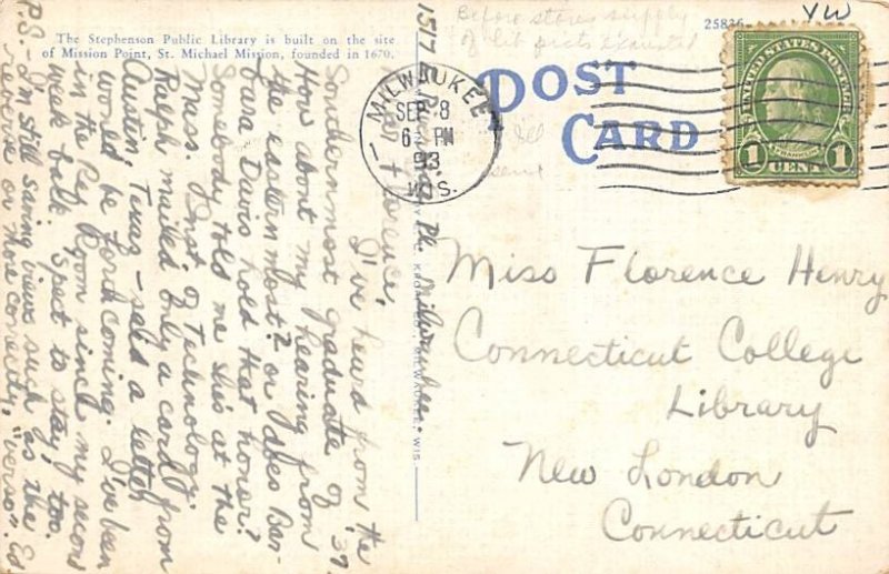 Public Library The Stephenson Public Library Marinette WI 