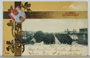 Hannover Herrenhausen-Allee View c1902 Germany Picture Postcard K10