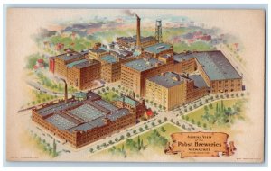 1946 Aerial View Of Pabst Breweries Milwaukee Wisconsin WI Vintage Postcard