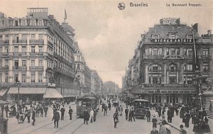 Le Boulevard Anspach Bruxelles Belgium Writing on back 