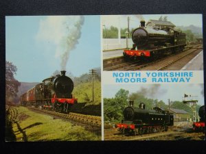 NYMR North Yorkshire Moors Railway LOCO No.5 & LNER 3395  - Old Postcard