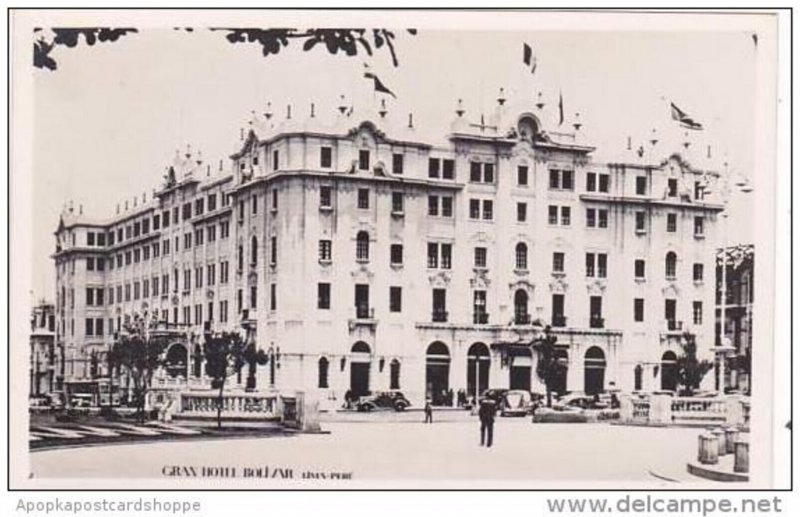 Peru Lima Gran Hotel Bolivar Real Photo RPPC