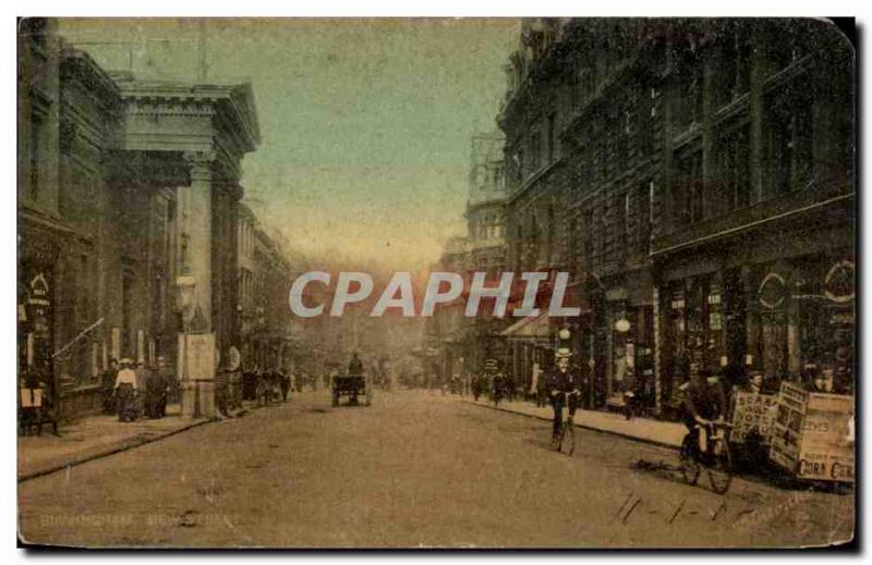 Great Britain Great Britain Old Postcard Birmingham New Street
