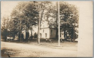 NEW PROVIDENCE NJ PRESBYTERIAN CHURCH ANTIQUE REAL PHOTO POSTCARD RPPC