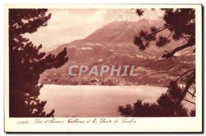 Old Postcard Postcards Lac d & # 39Annecy Talloires and teeth Lanfon Advertis...