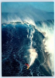 MAUI, Hawaii HI ~ SURFING JAWS Surfer RUSH RANDLE 5x7  Postcard 2001