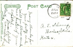 US Marine Hospital Evansville Indiana IN 1909 Vtg Postcard Litho-Chorme