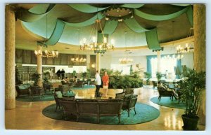 FREEPORT, Bahamas ~  Lobby Interior KING'S INN & GOLF CLUB  c1960s Postcard