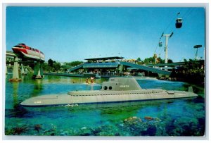 1960 Submarine Ride Disneyland Magic Kingdom Anaheim California Vintage Postcard