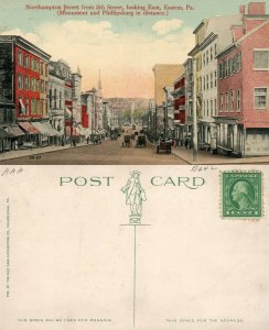 EASTON PA NOTHAMPTON STREET ANTIQUE POSTCARD