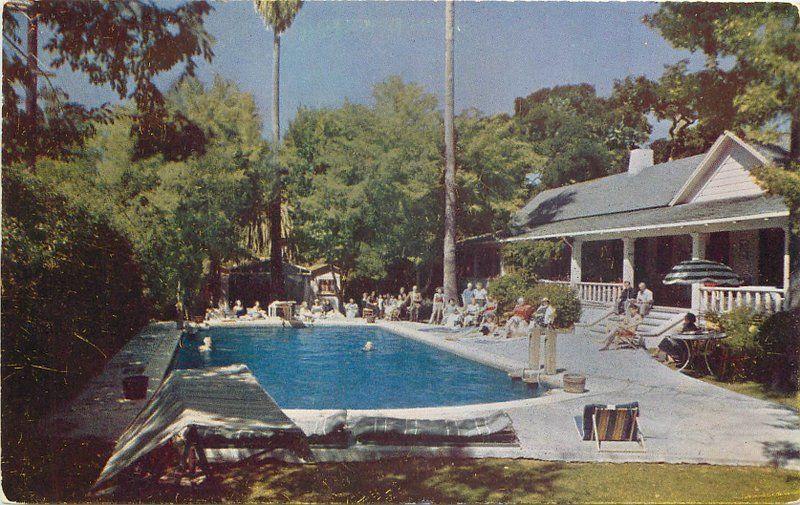 1950s Monterey California Pool Rancho Los Laurels Lodge Camel California 8884