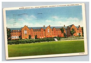 Vintage 1937 Postcard Mosher Jordan Hall University of Michigan Ann Arbor MI