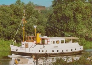 MS Forelle Hangkamp 4 Este Reederei GMBH German Ship Steamer Postcard