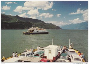 Ferry M.V. ANSCOMB, Kootenay Lake , B.C. , Canada ,50-70s