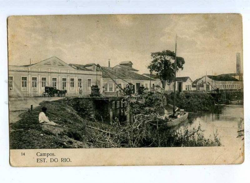 192720 BRAZIL CAMPOS Est do Rio Vintage postcard