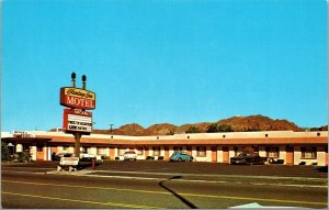Vtg Boulder City Nevada NV Flamingo Inn Motel Chrome View Postcard